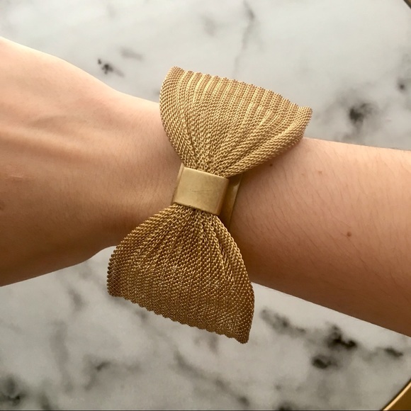 Madewell Jewelry - ✨❗️SALE❗️Madewell Brass Gold Bow Cuff Bracelet